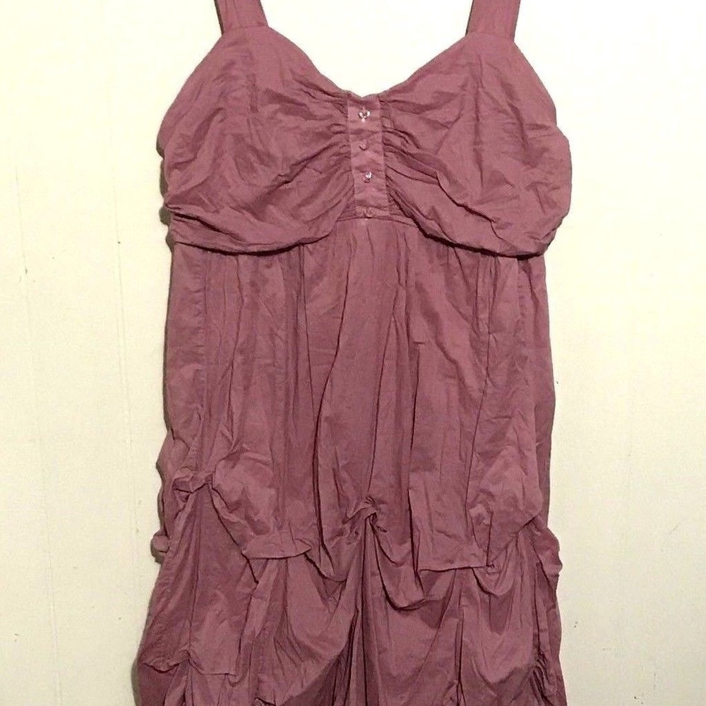 Women's Maurices Dress Plus Size 2X 2 Pink Scrunch